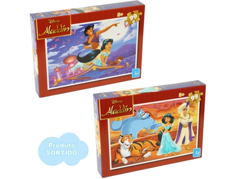 Puzzle Aleatorio DISNEY Aladdín (Edad Mínima: 3 - 99 Piezas)