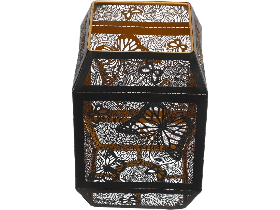 Lámpara de mesa de metal tallado hueco, ideal para uso en interiores. SFUSHOS