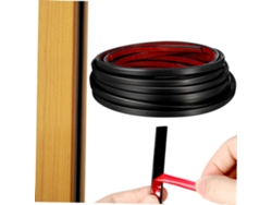 1 Rollo De Tira De Sellado Autoadhesiva Para Puertas, Insonorizada Y Resistente A La Intemperie.