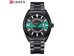 Reloj De Hombre Con Calendario, Correa De Acero, Cuarzo, Estilo Casual De Negocios, Reloj De Pulsera Creativo Para Hombre