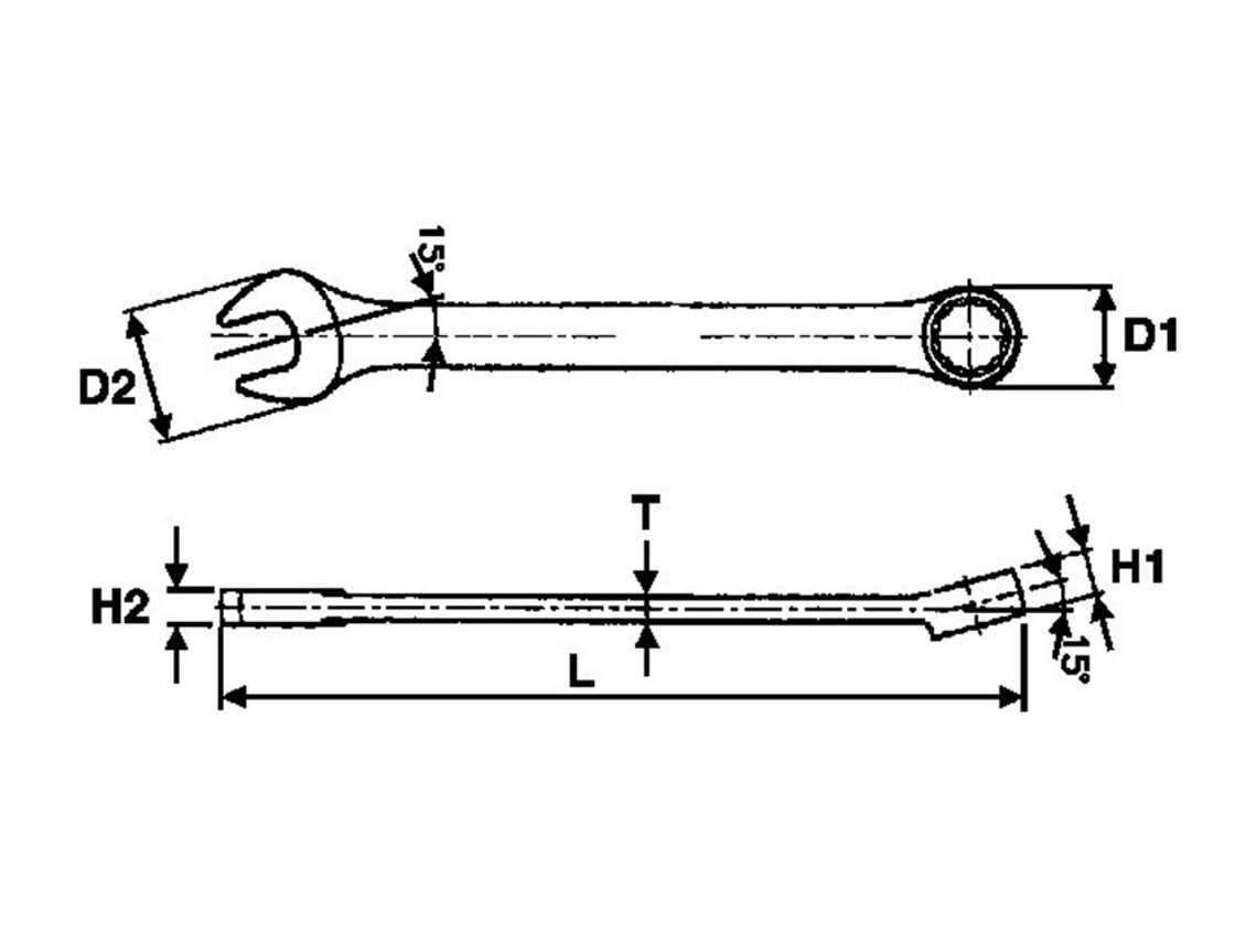 TENGTOOLS 72672009 Llave Combinada 25Mm 600525