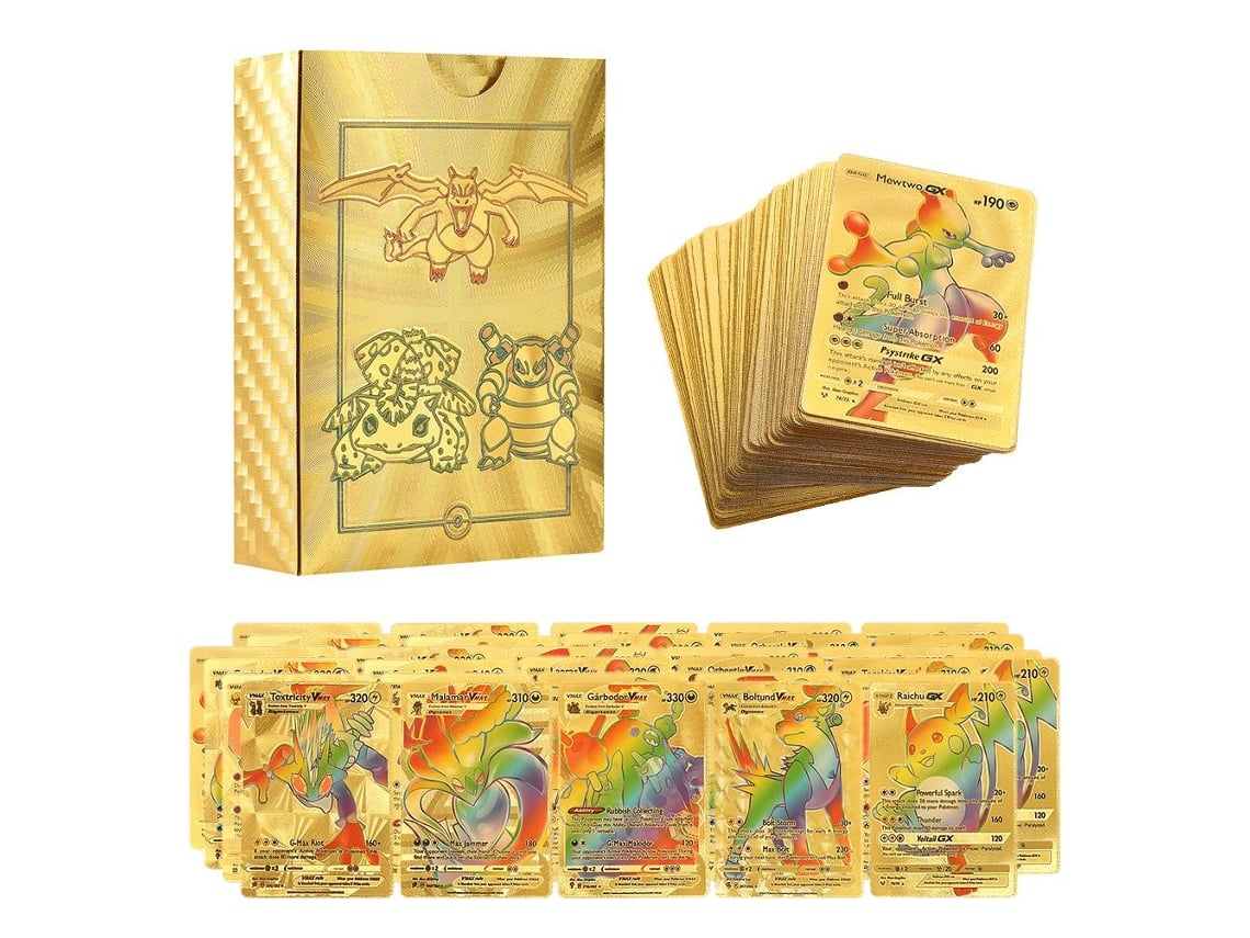Set De Cartas De Anime Con Lámina Dorada De 27/55/86/110 Piezas Coleccionables Para Niños