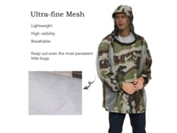 Jaqueta Anti-insetos Com Capuz Zipper E Malha Repelente Para Homens E Mulheres Camping Jardim