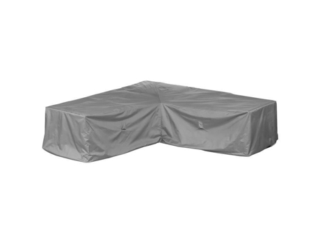 Funda Protectora para Sofá Rinconero de Jardín 270 X 270 X 80 Cm Tela Oxford Poliéster 600D Color: Gris MEHR GARTEN
