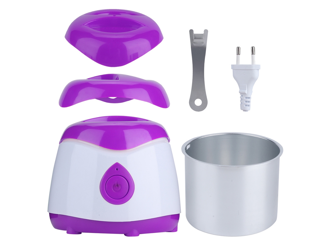 Calentador Eléctrico Portátil De Cera Para Depilación Cuerpo Mini Heater De Cera En Purpura