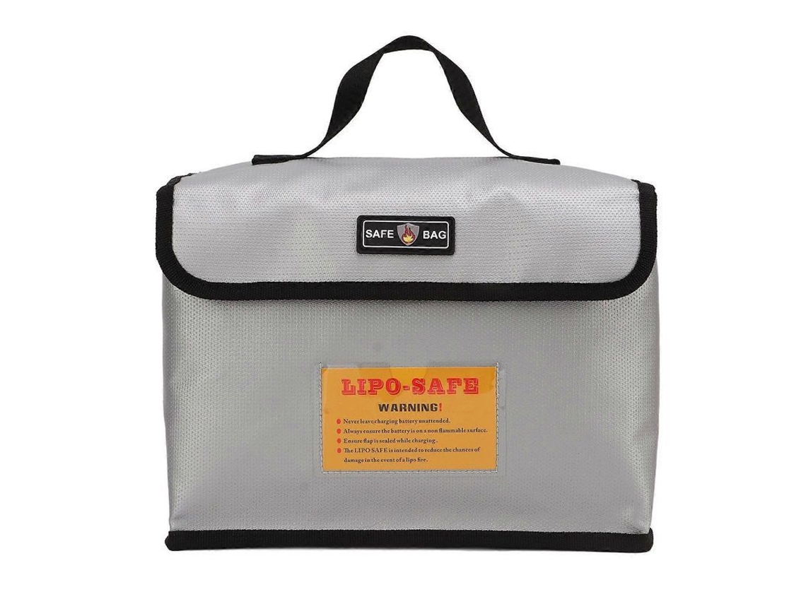 Bolsa A Prueba De Explosiones Para Baterías De Litio, Con Cierre De Cremallera, Portátil, Ignífuga Y Con Tapa Protectora Para Baterías.