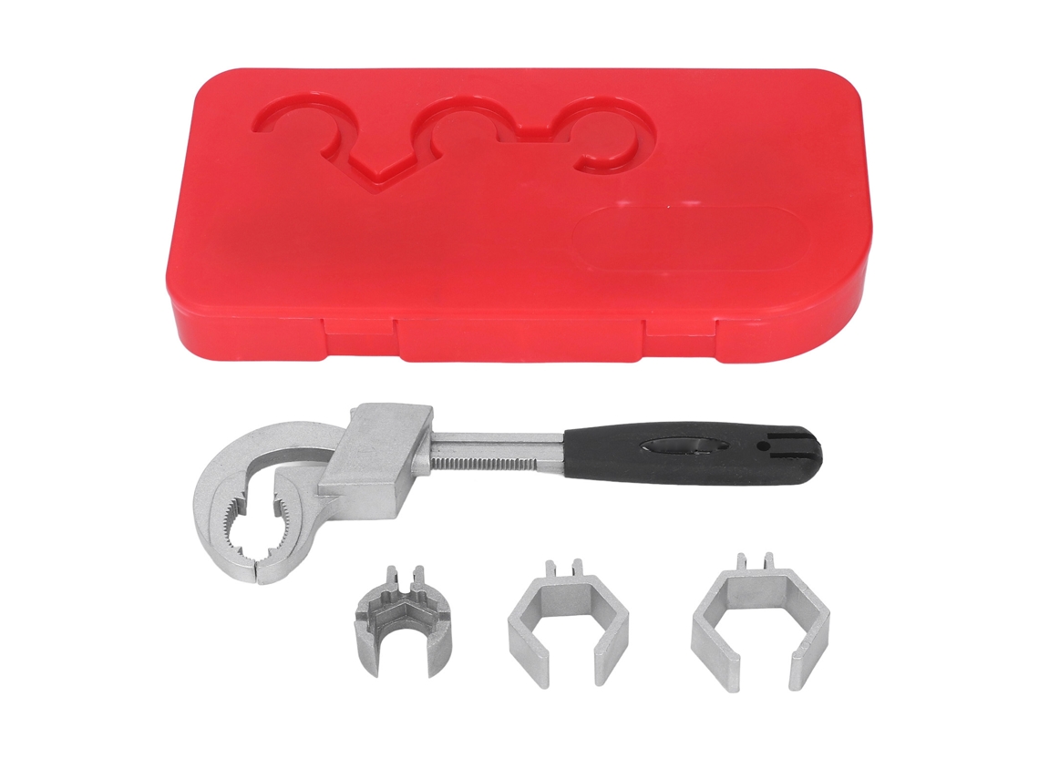 Llave Multifuncional De Doble Extremo Ajustable De Aleación De Aluminio Para Grifos De Fregadero.