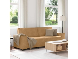 Sofá De 3 Plazas | Sofá De Salón | Sofá De Descanso Terciopelo Marrón 180 Cm Wsd380256