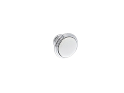 Pomo Para Muebles De Zamac Y Porcelana Diámetro 35mm Cromado Pulido Lote De 25