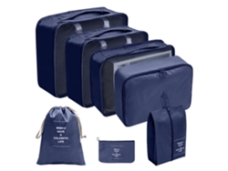 Bolsas de almacenamiento de 7 piezas, tela de sarga doble de 290 t, accesorios de viaje Truyuety