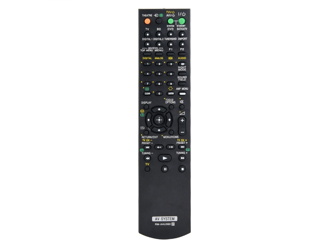Mando A Distancia De Repuesto Para El Sistema Receptor De Tv Av Sony Rm-aau060.