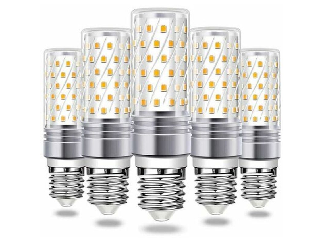 Bombilla Led De Maíz E27 16w Luz Cálida 3000k 1100lm 85-265v 360° Paquete De 5
