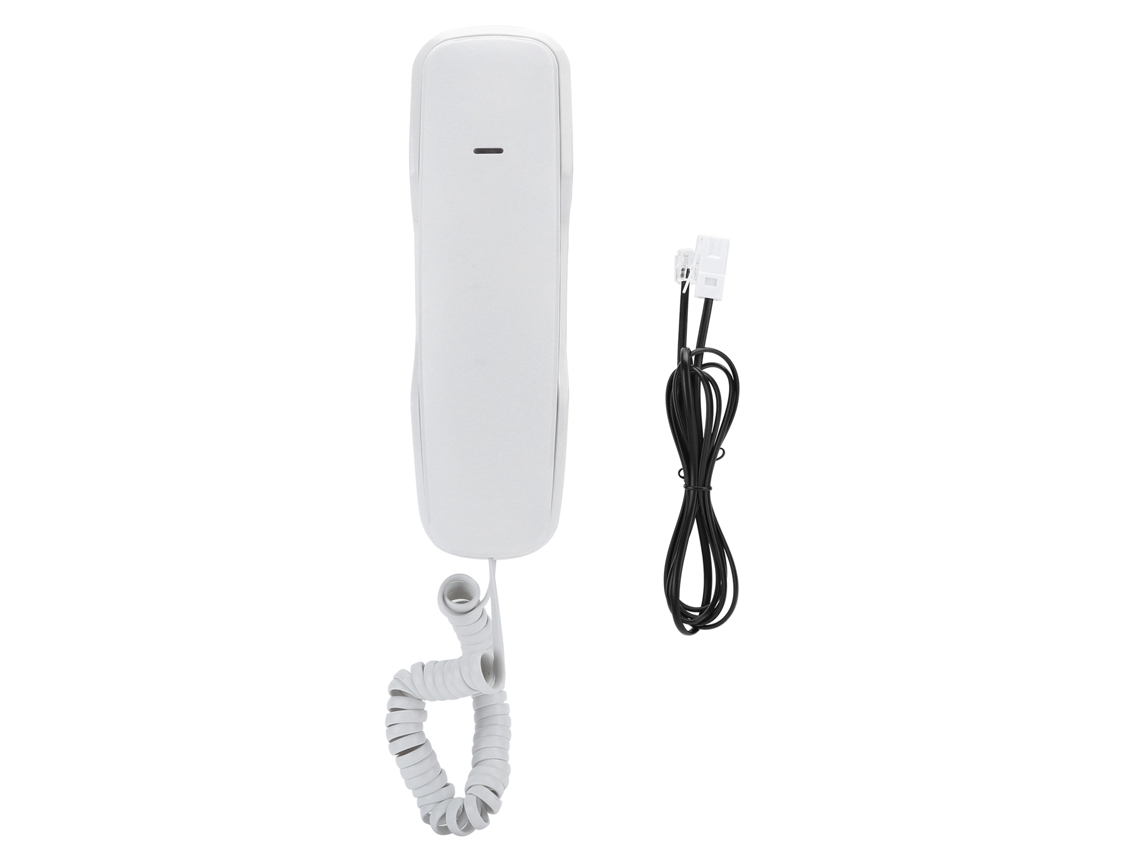 Teléfono De Extensión Con Cable Para Pared/escritorio A061, Para Uso Sin Molestias, Para Oficina En Casa, Blanco.