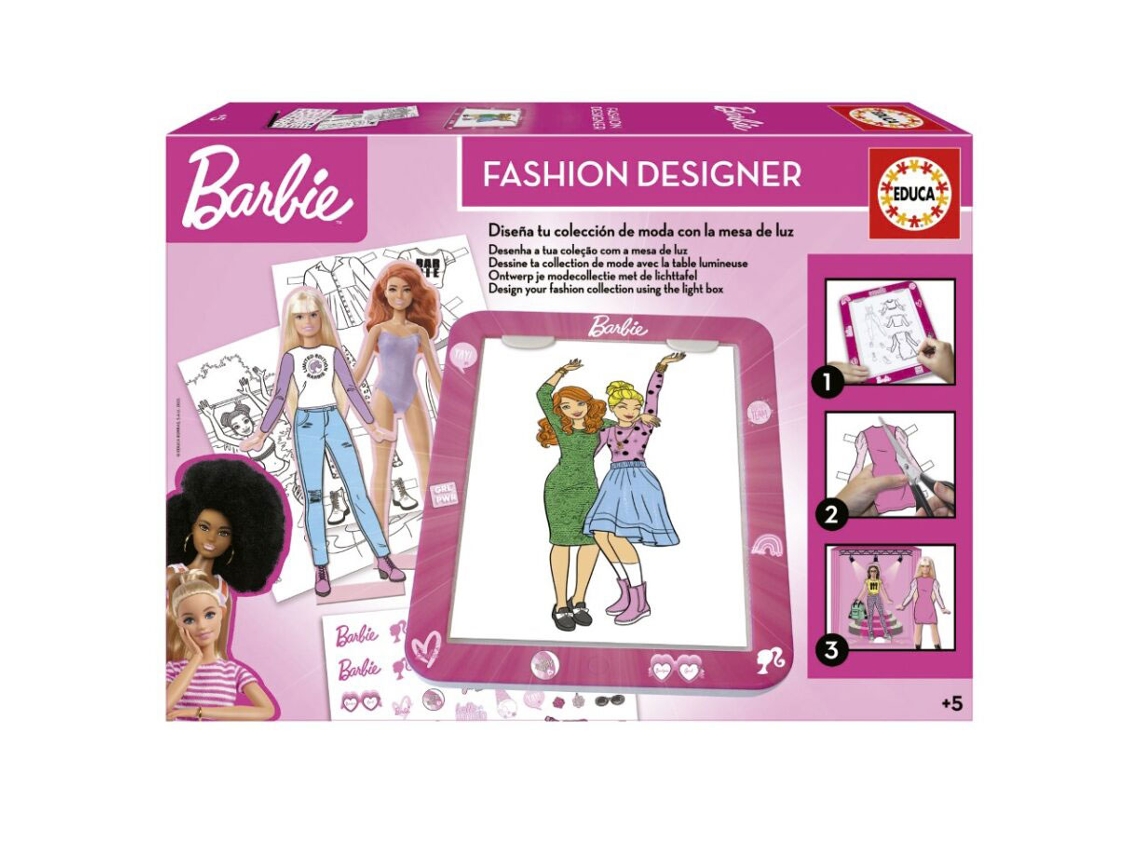 Barbie Diseñadora de Moda EDUCA 19825 Mesa de Luz