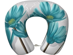 Almohada Viaje Espuma Viscoelástica Poliéster, Felpa Fácil Soporte, Ajustable Plegable: