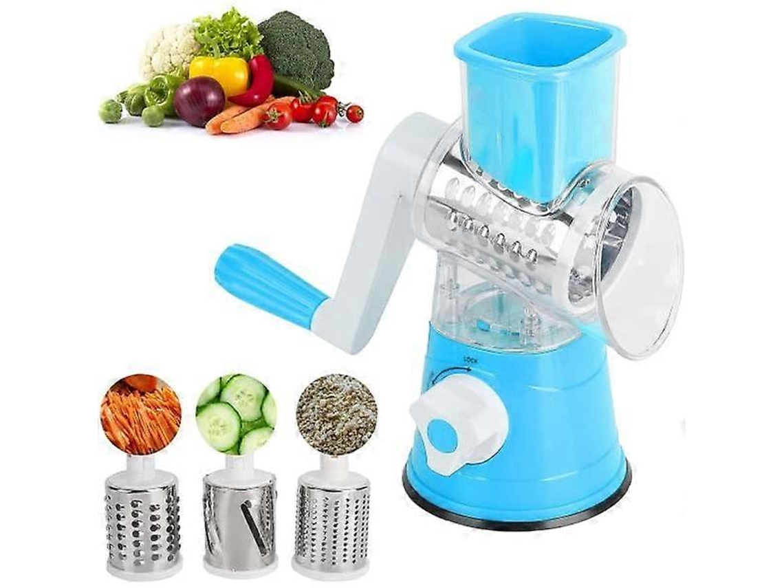 Cortador de verduras con manivela, para frutas, verduras y mucho más, utensilio de cocina, rallador multifuncional.