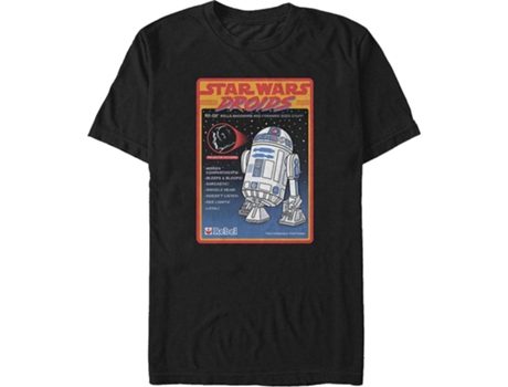 Camiseta ROCKINSTONE R2-D2 Droid Figura Star Wars (XXXL)