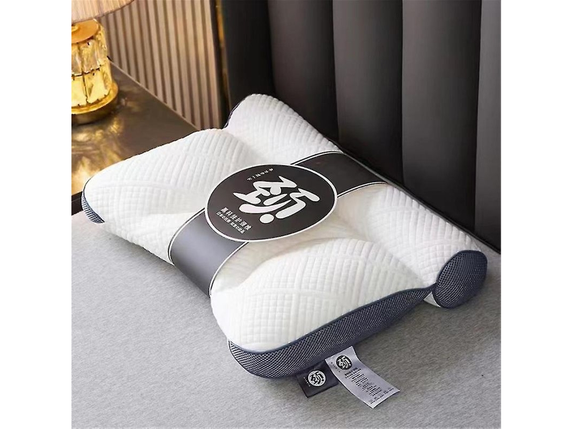 2026-almohada De Pluma De Ganso Ergonómica 2024 Para Apoyo Cervical Y Mejora Del Sueño