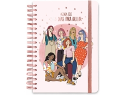 Agenda Escolar ERIK EDITORES 365 Dias Para Brillar By Merche Zafor (2022 - Semanal - 21 x 14.8 x 2 cm)