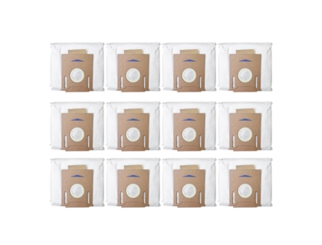 Paquete de 12 bolsas de polvo al vacío para Ecovacs Deebot Ozmo T8 Aivi T8 Max T8 Series T9 Series N8 Pro Plus N8 Pro Robot aspirador