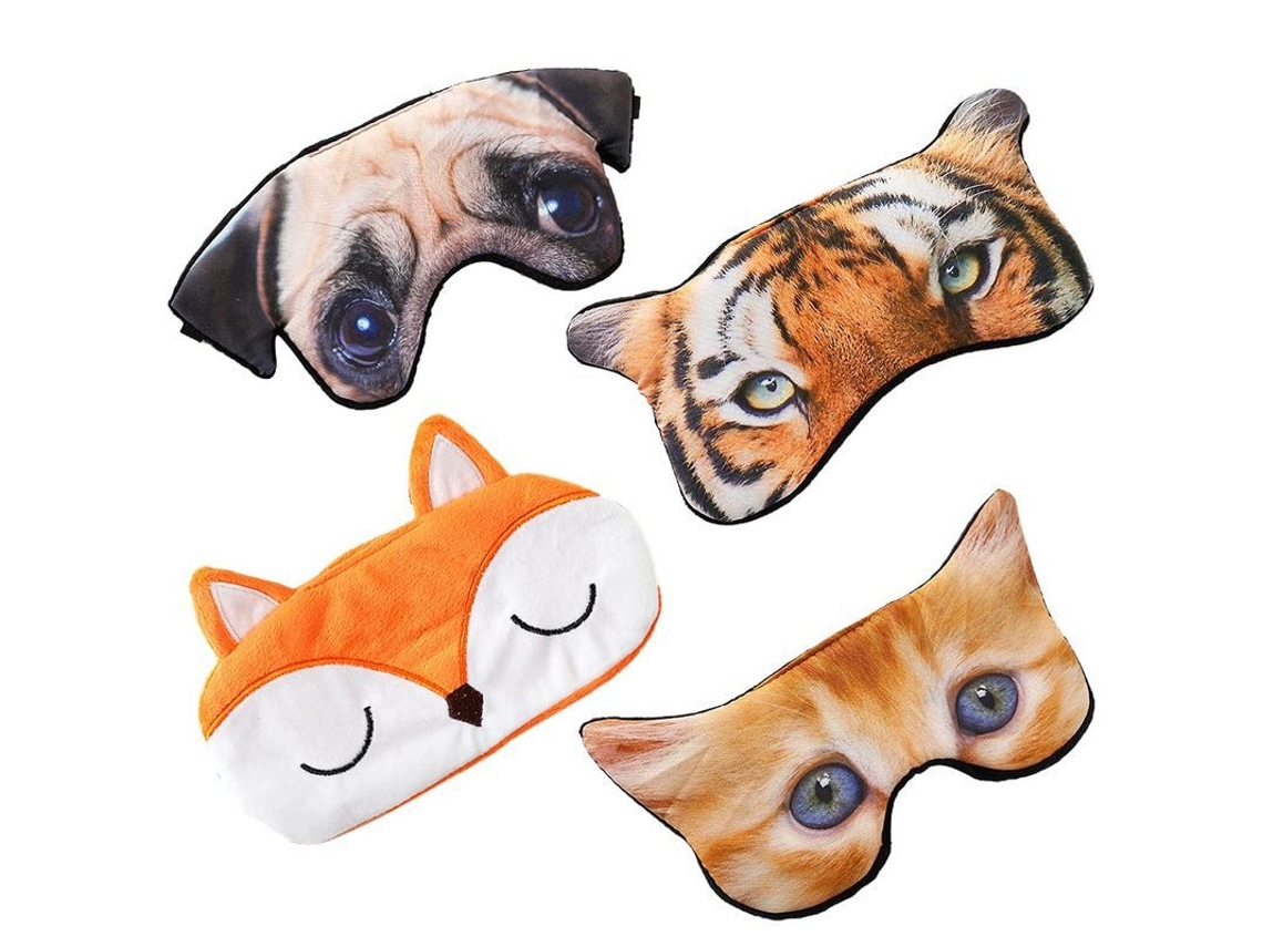 Juego De 4 Antifaces Para Dormir, Antifaces Con Lindos Animales Para Dormir
