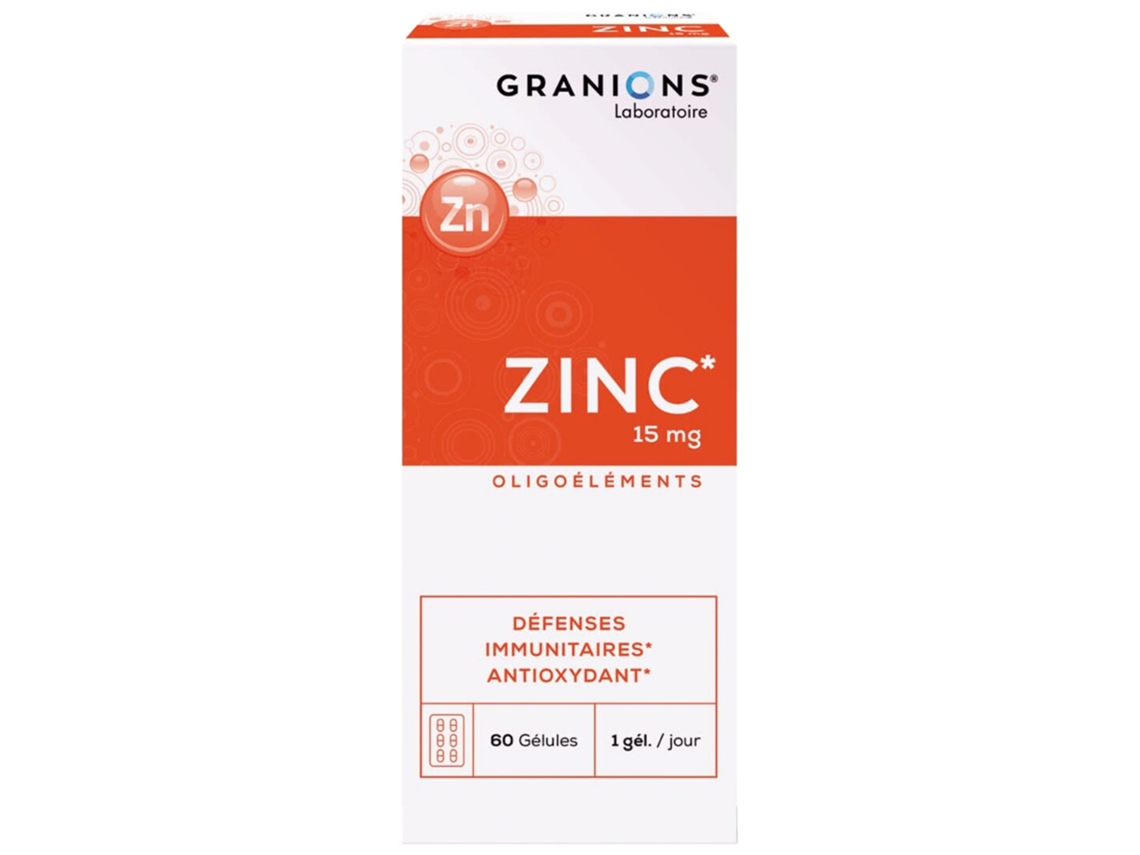 Zinc 15 Mg 60 Cápsulas GRANIONS