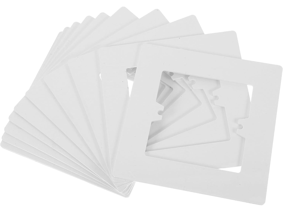 Paquete De 10 86 Tapas Para Interruptores De Pvc Blanco, Placas Protectoras