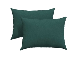 Juego de 2 cojines para sofá HARLANV1 color verde oscuro, 70x50 cm.