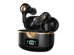 Audífonos Inalámbricos Bluetooth, 40 Horas De Reproducción Con Estuche De Carga Con Pantalla Led Con Micrófono