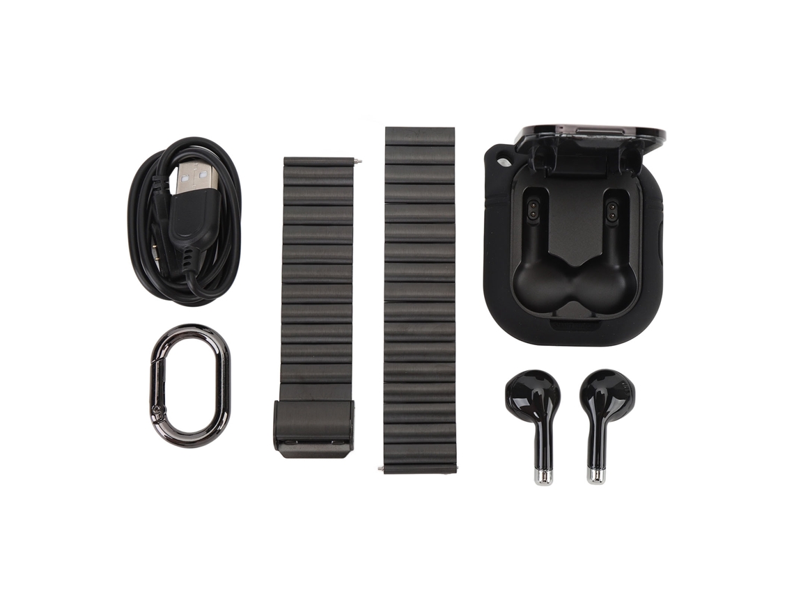 Reloj Inteligente 2 En 1 Con Auriculares Bluetooth, Monitor De Actividad Y Pantalla Tft De 2,01 Pulgadas.