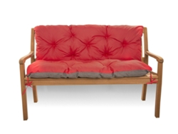 Cojín para Banco de Jardín 100x60x50cm O Columpio Rojo SETGARDEN