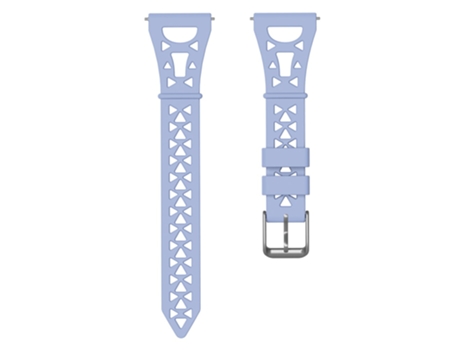 Correa de Silicona diseño de torre 22mm para Samsung Galaxy Watch3 45mm/Gear S3/Huawei Watch GT 3 Pro - púrpura claro