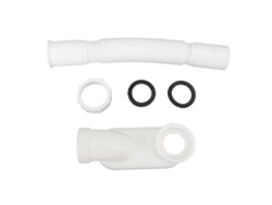 Tubo de drenaje de PVC tipo P expandible de 1 1/2" para bañera y ducha con prevención de olores