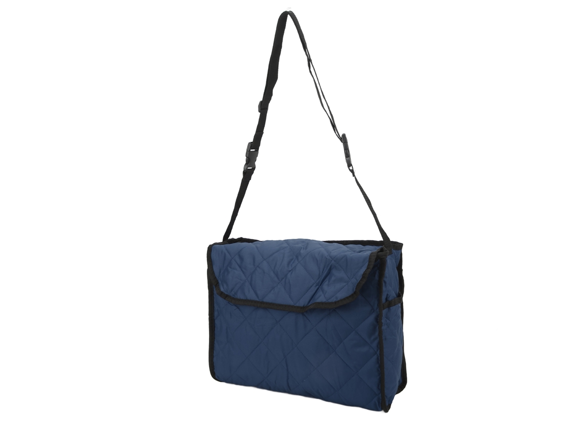 Bolsa De Almacenamiento Colgante Para Silla De Ruedas, Andador, Scooter, Acolchada De Algodón, Azul Marino