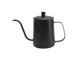Hervidor de café negro de 600 ml con tapa de cuello de cisne, acero inoxidable 304, pico largo y estrecho, otros