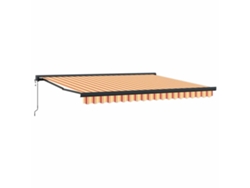 Maison Exclusive - Toldo Retráctil Amarillo Y Naranja 400 X 300 X 165 Cm