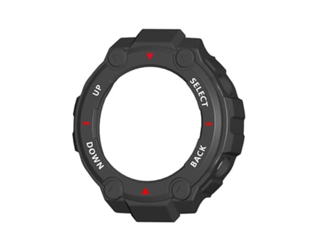 Capa de relógio protetora inteligente para Huami Amazfit T-Rex Negro Blanco