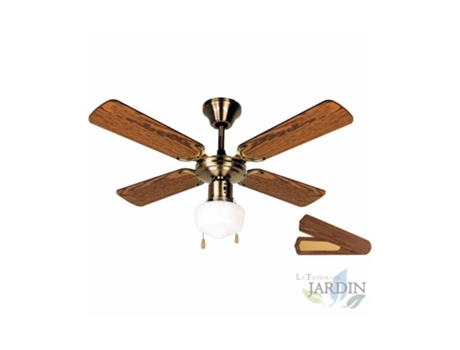 Ventilador de Techo ORBEGOZO 50 W de Potencia Diámetro de 105 cm 4 Palas Reversibles Oro Viejo