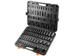 Juego De Dados De Impacto Succebuy De 3/8 Y 1/2 Pulgadas, 59 Piezas Sae De 5/16 A 1-1/4 Pulgadas Y Métricos De 6 A 32 Mm