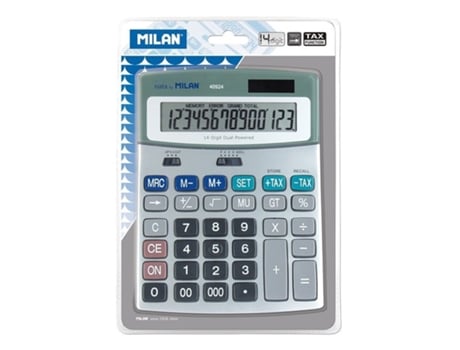 Calculadora Metálica MILAN 14 Dígitos