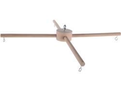 Soporte Madera Campanillas Viento Marco Móvil Estable Multifuncional Decoración Pared Techo Balcón Fácil