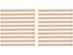 Kit De Marco De Lienzo De Madera Natural De 6 Piezas