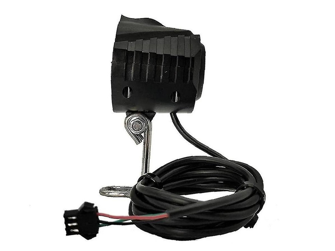 Luz de bicicleta eléctrica YIZHOOD con luz de bocina y sirena DES558 (negro)