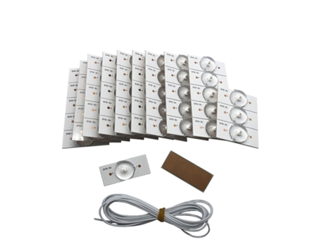 20 piezas cuentas de lámpara SMD de 3V con filtro de lente óptica para reparación de TV LED 32-65, accesorios de piezas de tira de luz Led 4