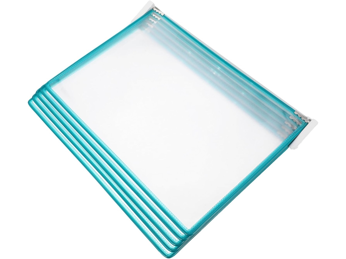 Soporte Para Documentos De Pared, 5 Páginas, Formato A4, Organizador De Archivos Colgante Compacto, Verde.