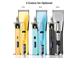 Vlrla-do Casam Sem Fio Cortador De Cabelo Trimmer Conjunto Com Leds Display