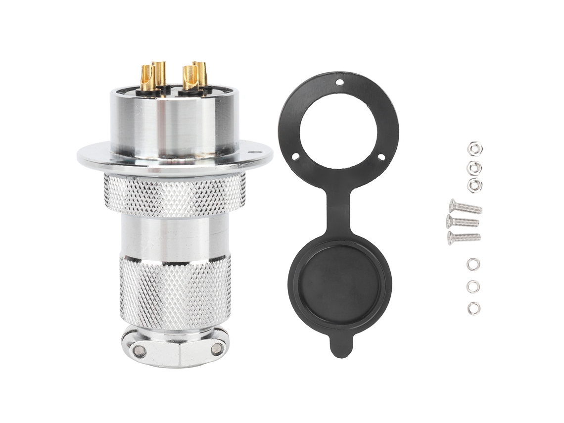 Yncm2026-conector De Enchufe De Aviación 30mm Adaptador De Energía Eléctrica 4 Pines Para Equipos Industriales