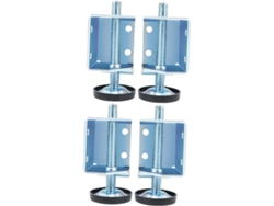 Niveladores De Patas Ajustables 4 Piezas Para Muebles, Sillas Y Mesas, Metal Plateado, Accesorios