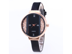 Reloj De Pulsera Analógico Para Mujer Con Esfera Azul Celeste Y Correa De Piel Sintética, Movimiento De Cuarzo (rojo).