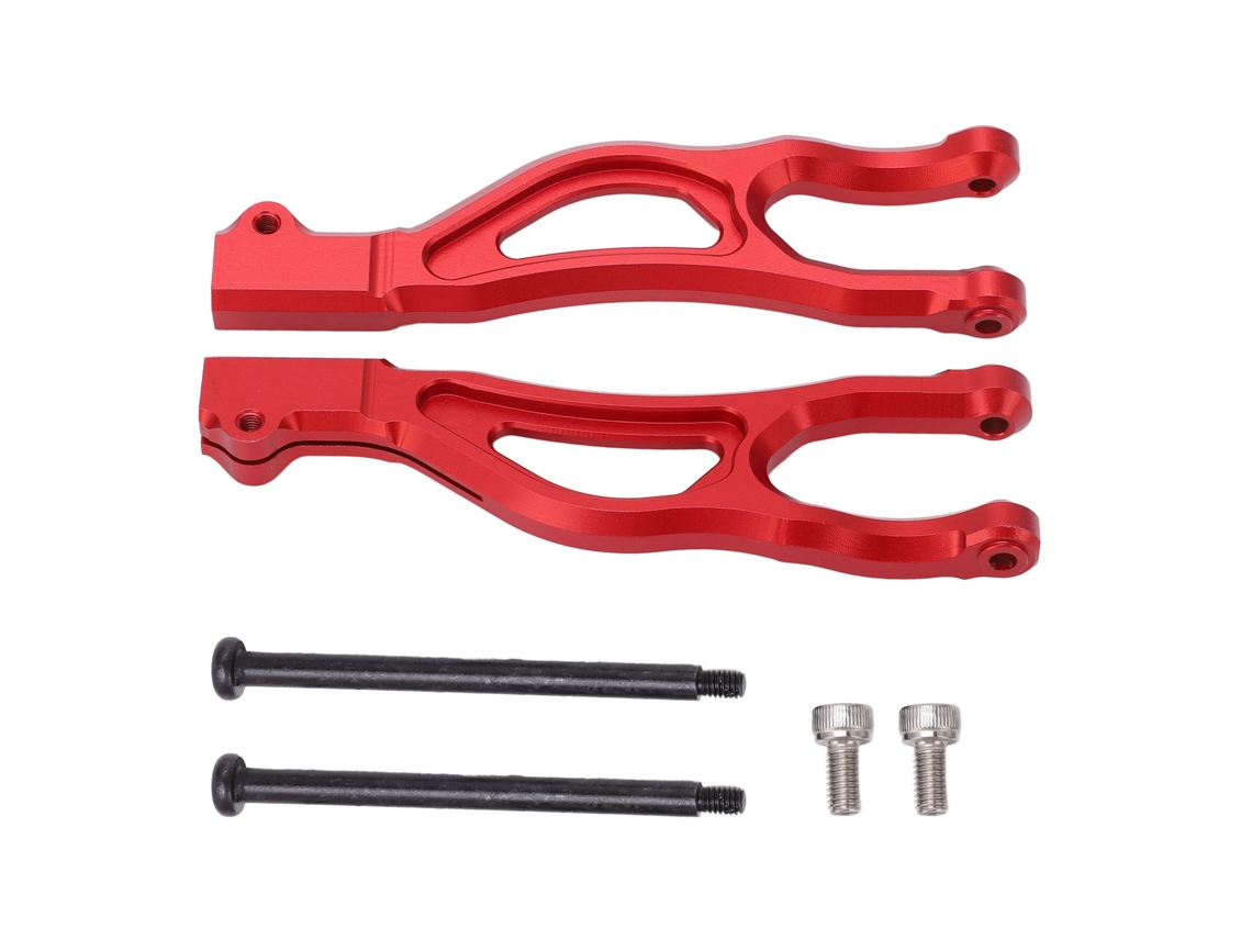 2 Brazos De Suspensión Superiores Delanteros Rc De Aleación De Aluminio Resistente A Altas Temperaturas Para Outcast 8s (rojo)
